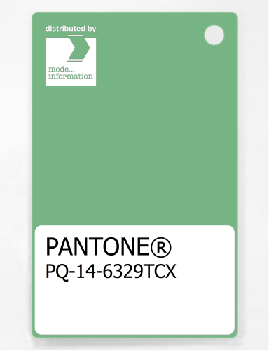 PANTONE® PLASTIC STANDARD CHIP PQ 14-6329 TCX Absinthe Green