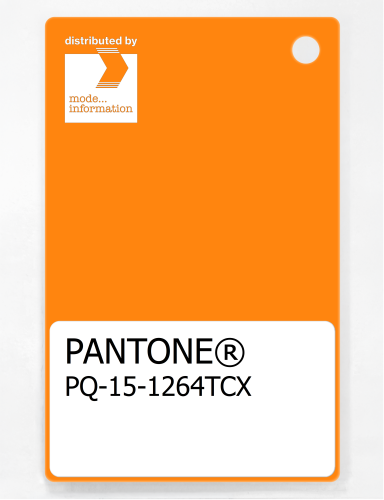 PANTONE® PLASTIC STANDARD CHIP PQ 15-1264 TCX Turmeric