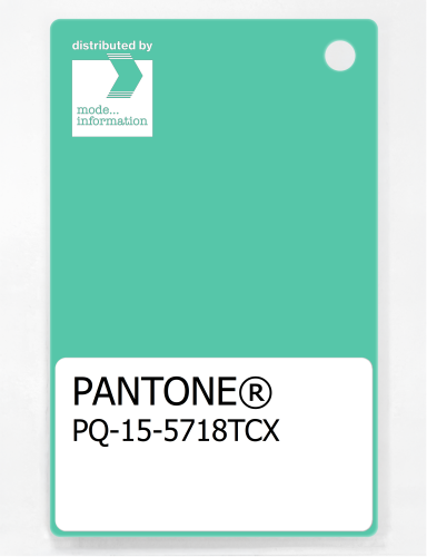 PANTONE® PLASTIC STANDARD CHIP PQ 15-5718 TCX Biscay Green