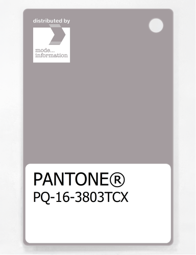 PANTONE® PLASTIC STANDARD CHIP PQ 16-3803 TCX Gull Gray