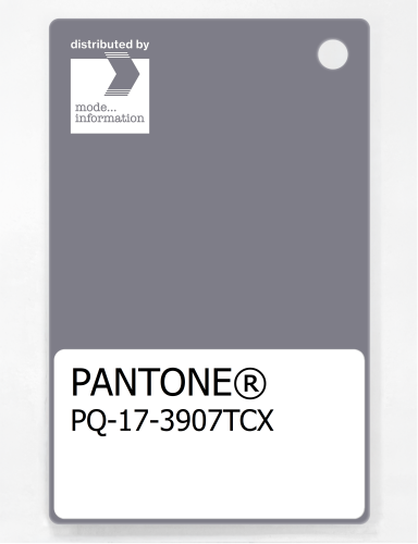 PANTONE® PLASTIC STANDARD CHIP PQ 17-3907 TCX Quicksilver
