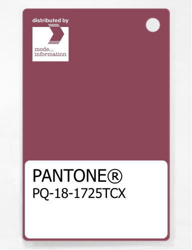 PANTONE® PLASTIC STANDARD CHIP PQ 18-1725 TCX Dry Rose