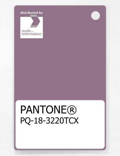 PANTONE® PLASTIC STANDARD CHIP PQ 18-3220 TCX Very Grape