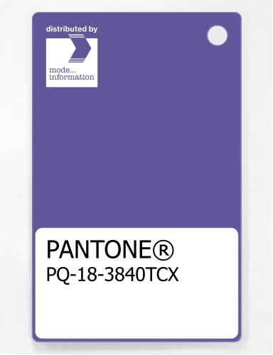 PANTONE® PLASTIC STANDARD CHIP PQ 18-3840 TCX Purple Opulence