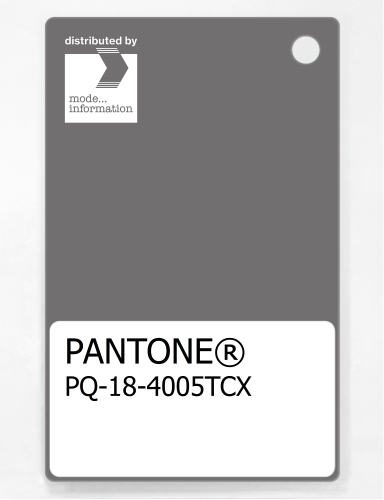 PANTONE® PLASTIC STANDARD CHIP PQ 18-4005 TCX Steel Gray