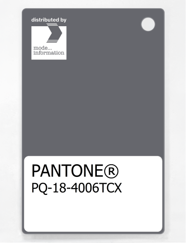 PANTONE® PLASTIC STANDARD CHIP PQ 18-4006 TCX Quiet Shade