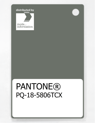 PANTONE® PLASTIC STANDARD CHIP PQ 18-5806 TCX Agave Green
