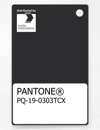 PANTONE® PLASTIC STANDARD CHIP PQ 19-0303 TCX Jet Black