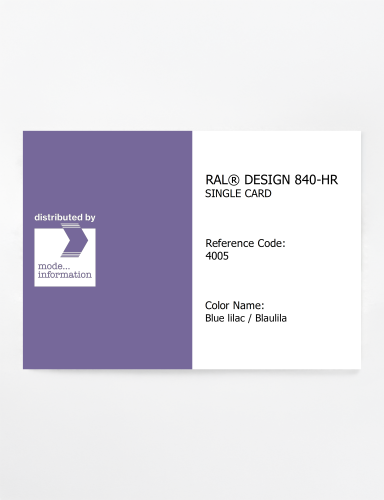 Artikelbild des Artikels “RAL® CLASSIC 840-HR SINGLE CARD 4005 Blue lilac / Blaulila “