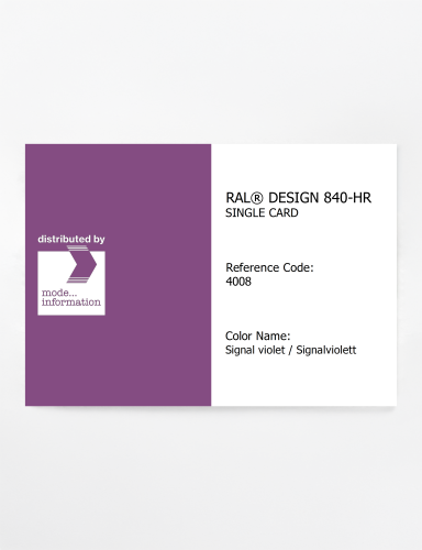 Artikelbild des Artikels “RAL® CLASSIC 840-HR SINGLE CARD 4008 Signal violet / Signalviolett “