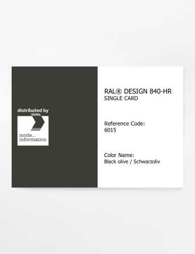 Artikelbild des Artikels “RAL® CLASSIC 840-HR SINGLE CARD 6015 Black olive / Schwarzoliv “