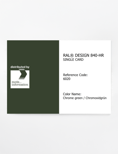 Artikelbild des Artikels “RAL® CLASSIC 840-HR SINGLE CARD 6020 Chrome green / Chromoxidgrün “