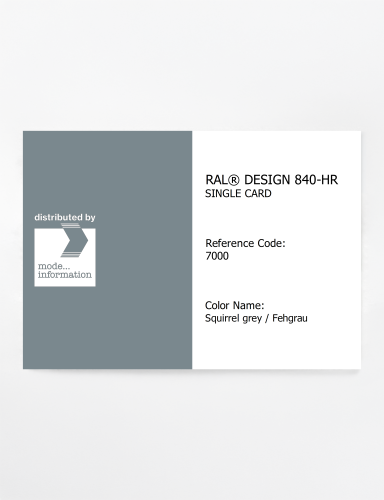 Artikelbild des Artikels “RAL® CLASSIC 840-HR SINGLE CARD 7000 Squirrel grey / Fehgrau “