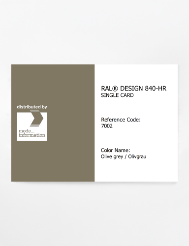 Artikelbild des Artikels “RAL® CLASSIC 840-HR SINGLE CARD 7002 Olive grey / Olivgrau “