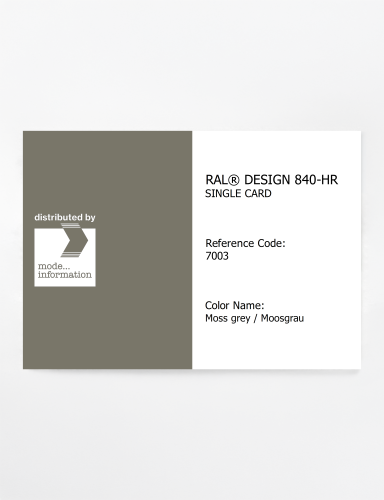 Artikelbild des Artikels “RAL® CLASSIC 840-HR SINGLE CARD 7003 Moss grey / Moosgrau “