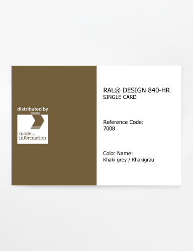 Artikelbild des Artikels “RAL® CLASSIC 840-HR SINGLE CARD 7008 Khaki grey / Khakigrau “