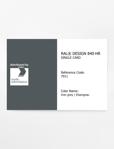 Artikelbild des Artikels “RAL® CLASSIC 840-HR SINGLE CARD 7011 Iron grey / Eisengrau “