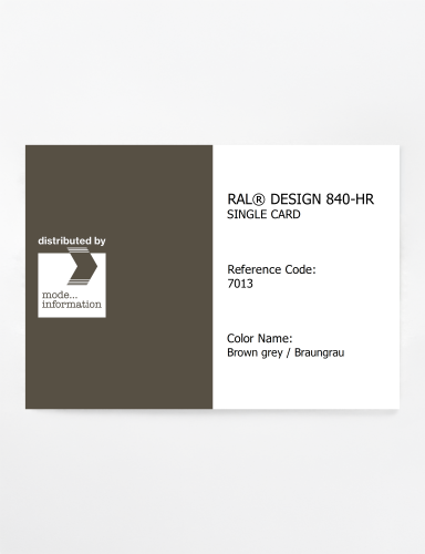 Artikelbild des Artikels “RAL® CLASSIC 840-HR SINGLE CARD 7013 Brown grey / Braungrau “