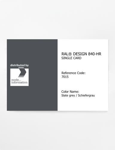 Artikelbild des Artikels “RAL® CLASSIC 840-HR SINGLE CARD 7015 Slate grey / Schiefergrau “