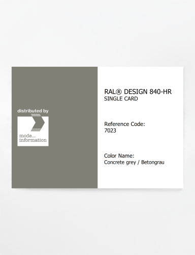 Artikelbild des Artikels “RAL® CLASSIC 840-HR SINGLE CARD 7023 Concrete grey / Betongrau “