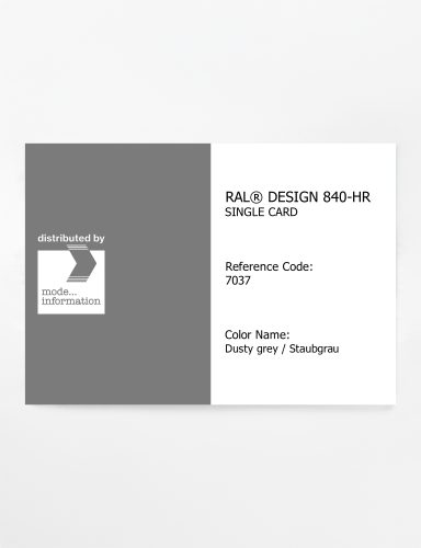 Artikelbild des Artikels “RAL® CLASSIC 840-HR SINGLE CARD 7037 Dusty grey / Staubgrau “