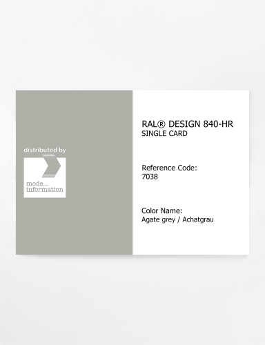 Artikelbild des Artikels “RAL® CLASSIC 840-HR SINGLE CARD 7038 Agate grey / Achatgrau “