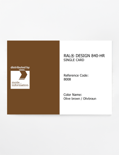 Artikelbild des Artikels “RAL® CLASSIC 840-HR SINGLE CARD 8008 Olive brown / Olivbraun “