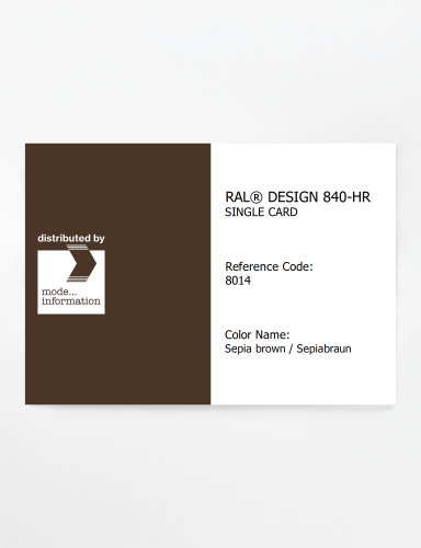 Artikelbild des Artikels “RAL® CLASSIC 840-HR SINGLE CARD 8014 Sepia brown / Sepiabraun “