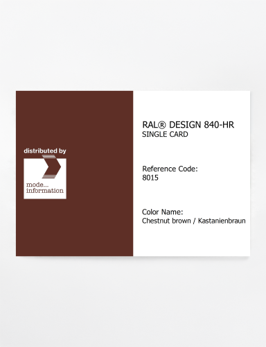 Artikelbild des Artikels “RAL® CLASSIC 840-HR SINGLE CARD 8015 Chestnut brown / Kastanienbraun “