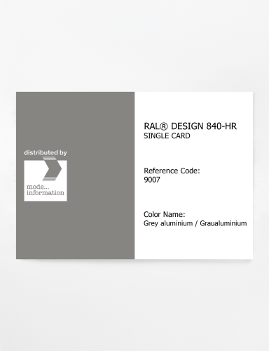 Artikelbild des Artikels “RAL® CLASSIC 840-HR SINGLE CARD 9007 Grey aluminium / Graualuminium “