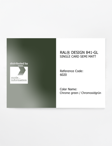 Artikelbild des Artikels “RAL® CLASSIC 841-GL SINGLE CARD 6020 Chrome green / Chromoxidgrün “