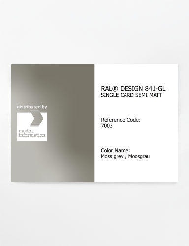 Artikelbild des Artikels “RAL® CLASSIC 841-GL SINGLE CARD 7003 Moss grey / Moosgrau “