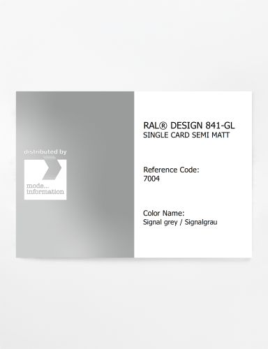 Artikelbild des Artikels “RAL® CLASSIC 841-GL SINGLE CARD 7004 Signal grey / Signalgrau “