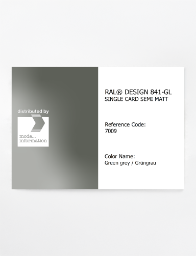 Artikelbild des Artikels “RAL® CLASSIC 841-GL SINGLE CARD 7009 Green grey / Grüngrau “
