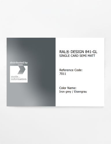 Artikelbild des Artikels “RAL® CLASSIC 841-GL SINGLE CARD 7011 Iron grey / Eisengrau “