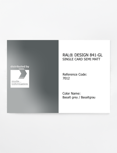 Artikelbild des Artikels “RAL® CLASSIC 841-GL SINGLE CARD 7012 Basalt grey / Basaltgrau “