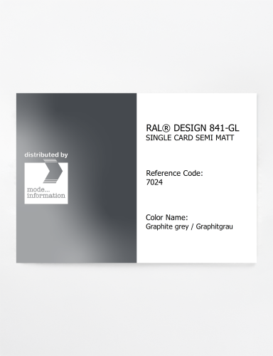 Artikelbild des Artikels “RAL® CLASSIC 841-GL SINGLE CARD 7024 Graphite grey / Graphitgrau “