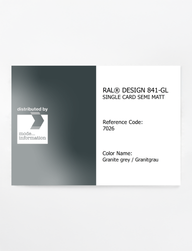 Artikelbild des Artikels “RAL® CLASSIC 841-GL SINGLE CARD 7026 Granite grey / Granitgrau “