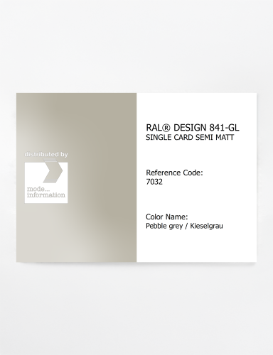 Artikelbild des Artikels “RAL® CLASSIC 841-GL SINGLE CARD 7032 Pebble grey / Kieselgrau “