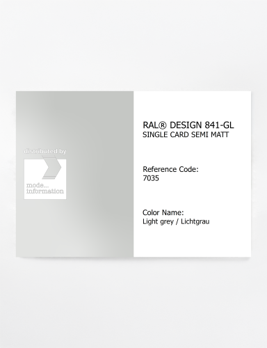 Artikelbild des Artikels “RAL® CLASSIC 841-GL SINGLE CARD 7035 Light grey / Lichtgrau “
