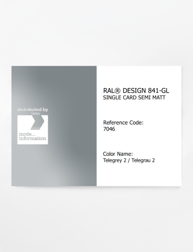 Artikelbild des Artikels “RAL® CLASSIC 841-GL SINGLE CARD 7046 Telegrey 2 / Telegrau 2 “