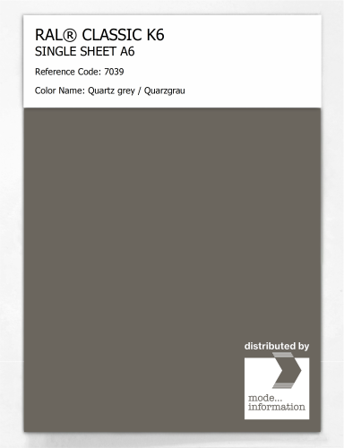 Artikelbild des Artikels “RAL® CLASSIC K6 SHEET SEMI MATT A6 7039 Quartz grey / Quarzgrau “