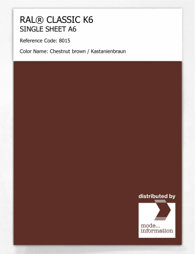 Artikelbild des Artikels “RAL® CLASSIC K6 SHEET SEMI MATT A6 8015 Chestnut brown / Kastanienbraun “