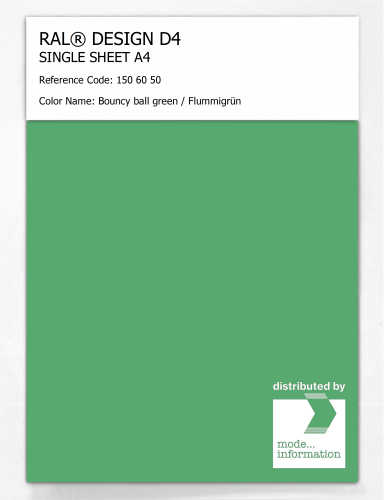 Artikelbild des Artikels “RAL® DESIGN D4 SINGLE SHEET A4 150 60 50 Bouncy ball green / Flummigrün “