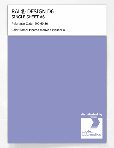 Artikelbild des Artikels “RAL® DESIGN D6 SINGLE SHEET A6 290 60 30 Pleated mauve / Plisseelila “