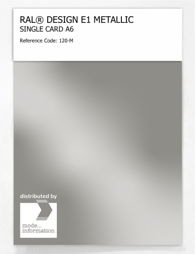 Artikelbild des Artikels “RAL® EFFECT E1 SINGLE CARD 100 SERIES 120-M METALLIC “