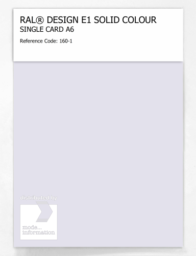 Artikelbild des Artikels “RAL® EFFECT E1 SINGLE CARD 100 SERIES 160-1 “