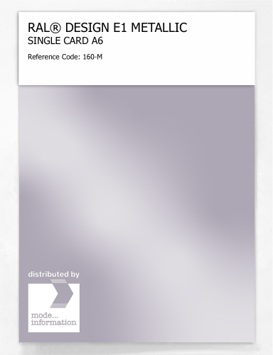 Artikelbild des Artikels “RAL® EFFECT E1 SINGLE CARD 100 SERIES 160-M METALLIC “