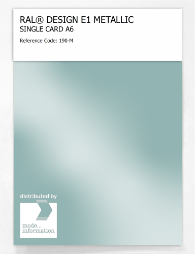 Artikelbild des Artikels “RAL® EFFECT E1 SINGLE CARD 100 SERIES 190-M METALLIC “