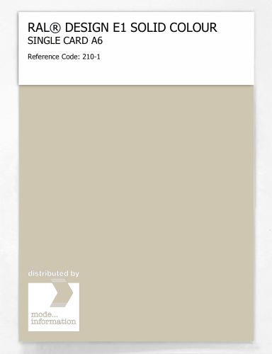 Artikelbild des Artikels “RAL® EFFECT E1 SINGLE CARD 200 SERIES 210-1 “